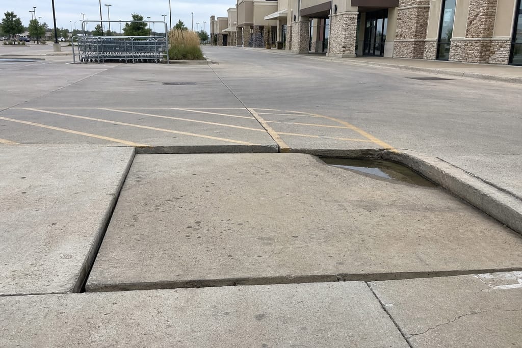 Parking Lot Concrete Lifting photo